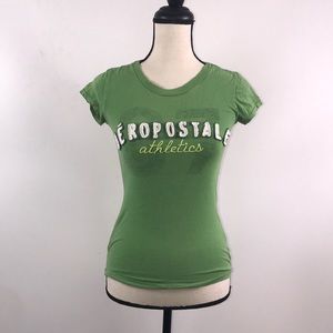 Aeropostale green short sleeve shirt